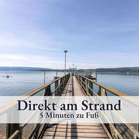 Grosse Moderne Ferienwohnung In Bester Bodenseelage L 1 Minute Zum Bodensee L 2 Zimmer L Vollausgestattete Kueche L Sonnenbalkon L Wlan L Willkommen Im Apartment Guettingen Radolfzell am Bodensee Exterior photo